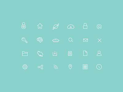 I <3 Thin Stroke Icons design icon icon set icons thin stroke user experience user interface web design