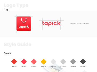 Tap And Pick Your Mood TAPICK branding design icon illustration logo ui uidesign uiux ux vector