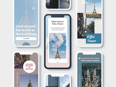 Architecture of the World🗽 design illust ios ios10 ios11 ios12 sketch ui uidesign uiux ux ux design uxdesign