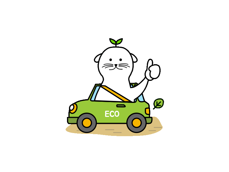 Eco Car adobe animated gif animation branding creative design gif illust illustration ios logo motion motion design vector