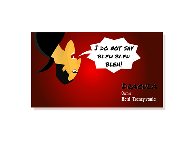 draculaa business card dracula dribbble hotel transylvania rebound superhero villian