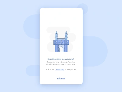 Coming Soon to your city page adobexd charminar city illustration coming soon community dribbble hyderabad illustration mobile ui ux xd