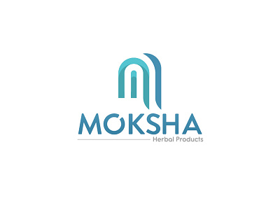 Moksha Final Logo Design art black blue concept creative design flat graphic logo market