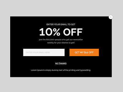 Popup for URBO V2 clean creative digital ecommerce electronics modern psd sale store unique usb