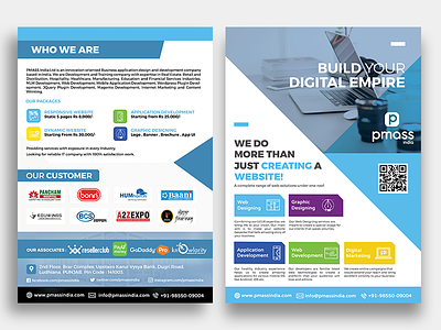 PMASS India Flyer Design adobe art clean concept creative design flat flyer graphic printing service typography ui ux web