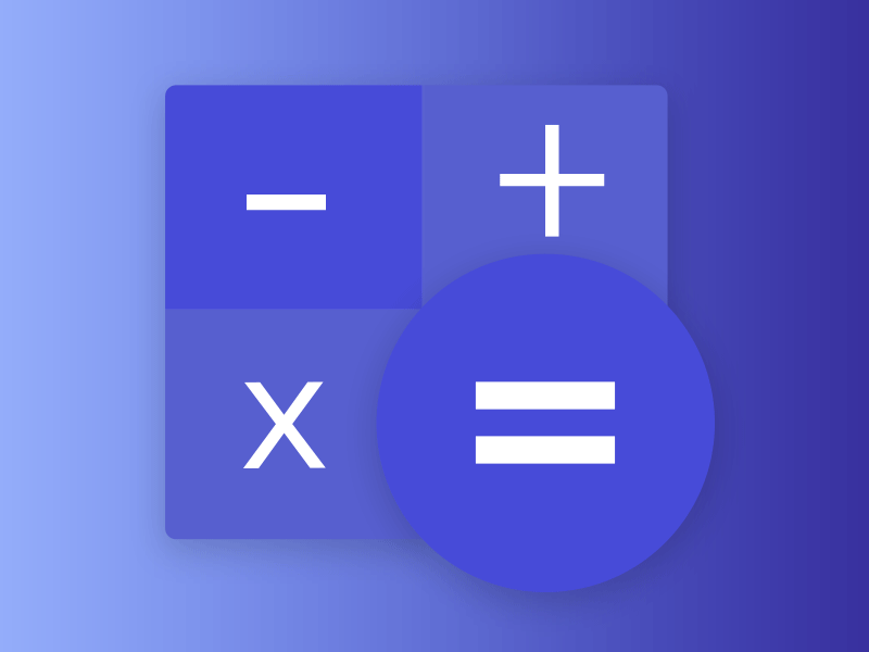 Calculator Icon calculator claculator icon design dribbble flat design flat icon gif gradient icon iconography