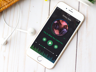 Music Player UI Concept-2 concept concept ui design graphic iphone isometric mobile ui mockup music player music player ui perspective ui