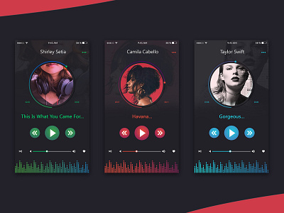Music App Concept beautiful ui behance concept dark ui design dribbble dribbbler graphic mobile ui mockup music app music player ui songs ui ui ux design ui ux ux