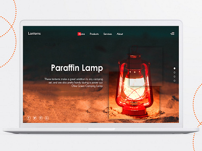 Lanters behance branding concept concept ui design dribbble dribbbler graphic landing design landing page landing page concept mockup ui ui ux ux