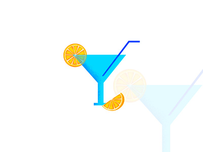Mocktail beautiful behance concept design dribbble glass graphic illustration juice mocktail neon icon summer vector