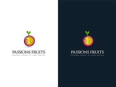 Passion Fruit Logo abstract logo business consulting consulting logo creative logo design fruit fruit logo investment logo design passion passion fruit