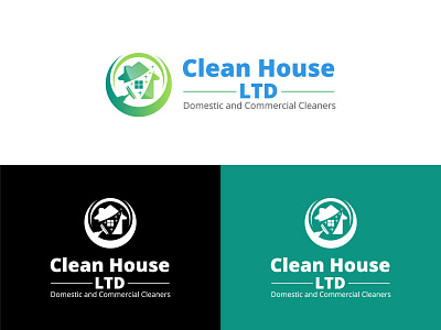 Clean House ltd logo design clean house company logo cleaning services logo house cleaning logo house cleaning logos logo logo concept logo design logo designer