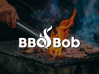 BBQ Bob Logo barbecue branding business logo design creative logo food logo letter lettering logo design logodesign typography