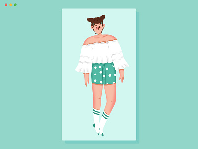 Hey Girl design girl illustration people ui