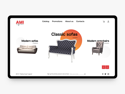 Furniture store catalog catalog design e commerce e shop site ui web web desgin web site