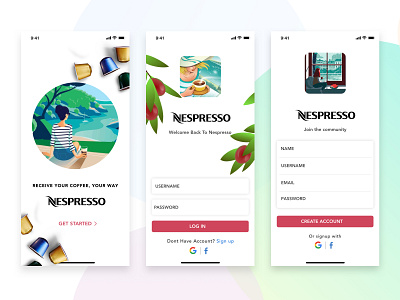 Nespresso Redesign concept coffee design mobile design nespresso ui