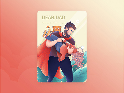 Father's Day app boot page illustration