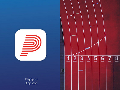 Sport App Icon app branding design icon logo mark play run sport symbol vector