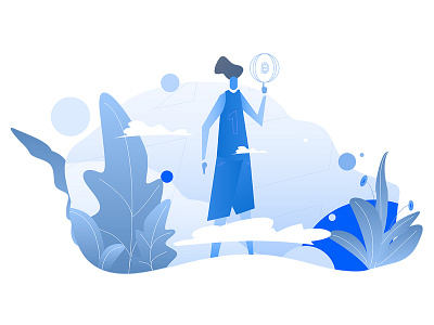 On The Top / Blue adobe app art behance bitcoin branding btc character color crypto currency design dribbble gradient illustration illustrator scetch ui ux vector