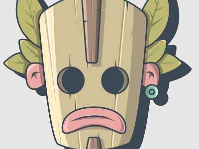 Tiki Mask 01 adobe animation art behance branding character color crypto currency design dribbble gradient illustration illustrator scetch ui ux vector web xs