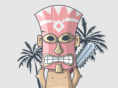 Polynesian Warrior adobe animation app art behance branding character color currency design dribbble flat gradient illustration illustrator typography ui ux vector xs