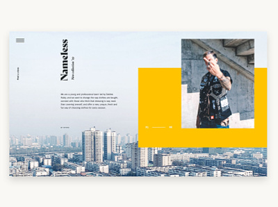 Another layout idea art direction design fashion flat modern ui web web design website