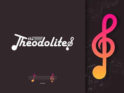 The Theodolites art direction band branding identity illustration logo logo design logo type music music logo
