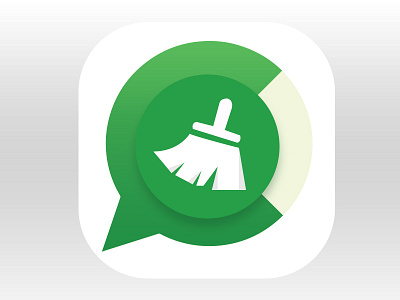 Whatsapp Cleaner app icon graphics vector