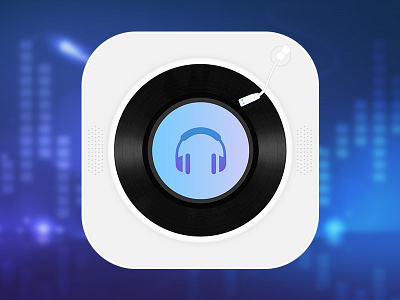 Music App Icon app icon graphics icon illustration vector