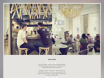 Stoke House City Melbourne city house melbourne one page restaurant site stoke
