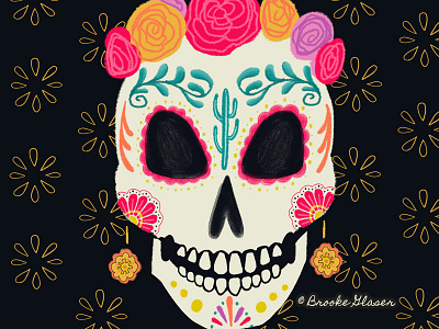 Sugar Skull art childrens book childrens illustration day of the dead dia de los muertos fall halloween illustration sugar skull