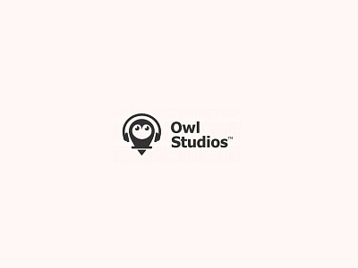 Owl studios abstract black branding clean geometric graphic design logo music owl professional logo simple