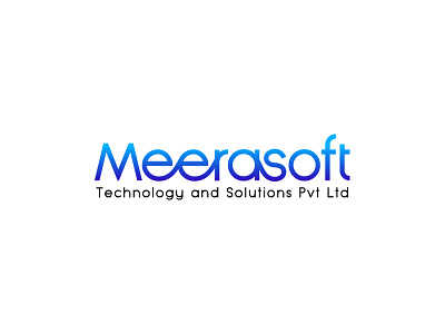 Meerasoft Logo Design business design designer graphic logo logo design logopreneur modern typography unique logo