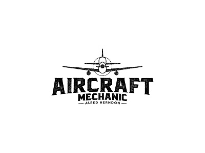 Aircraft Mechanic Logo Design by Logo Preneur on Dribbble