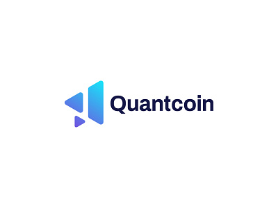 Quantcoin Logo Design business design designer graphic logo logo design logopreneur modern typography unique logo