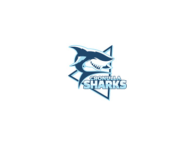 Cronulla Sharks Logo Design business cronulla designer logo logo design logopreneur modern sharks unique logo