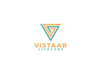 Vistaar Lifecare Logo Design business design designer logo logo design logopreneur modern typography unique logo