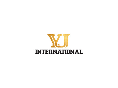 YJ International Logo Design business design graphic logo logo design logopreneur modern typography unique unique logo