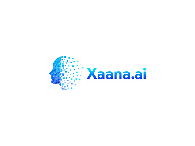 Xaana Logo Design business design designer gradient human face logo logo design logopreneur modern typography unique logo
