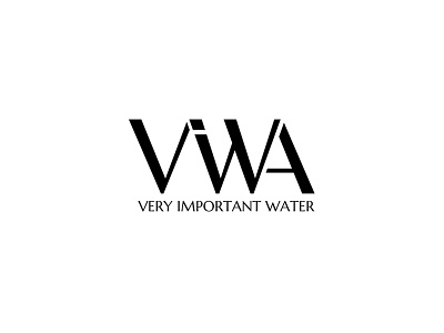 Viwa Very Important Water Logo Design design graphic important logo logo design logodesign logopreneur modern typography unique very water