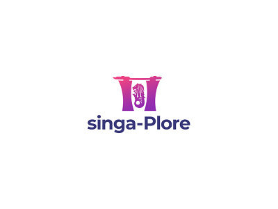 Singa Plore Logo Design branding business design designer graphic logo logopreneur modern typography unique