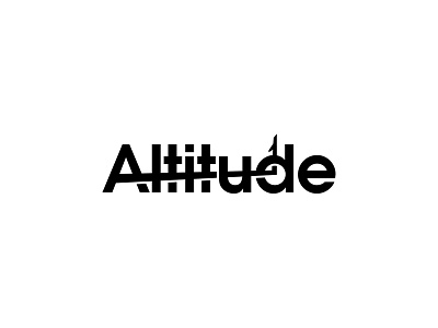 Altitude Logo Design abstract branding business design designer logo logopreneur modern typography unique