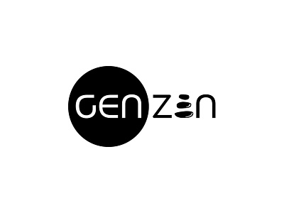 Gen Zen Logo Design abstract branding business design designer logo logopreneur modern typography unique