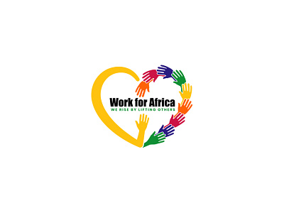 Work For Africa Logo Design branding business design designer graphic logo logopreneur modern typography unique