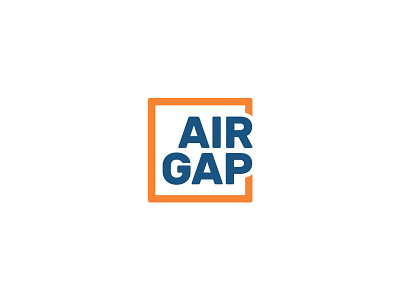 Air Gap Logo Design branding business design designer graphic logo logopreneur modern typography unique