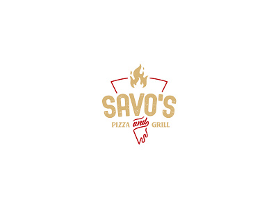 Savo's Pizza and Grill Logo Design branding business design designer graphic logo logopreneur modern typography unique