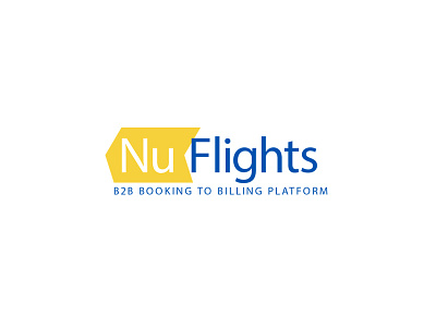 Nu Flights Logo Design branding business design designer graphic logo logopreneur modern typography unique