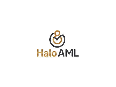 Halo AML Logo Design branding business design designer logo logo design logopreneur modern typography unique