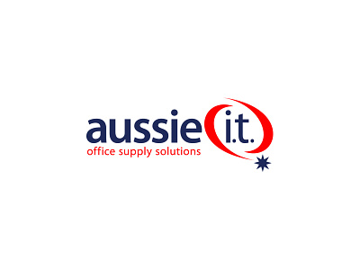 Aussie I.T. Office Supply Solutions Logo Design branding business design graphic logo logo design logopreneur modern typography unique