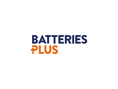 Batteries Plus Logo Design branding business design designer logo logo design logopreneur modern typography unique